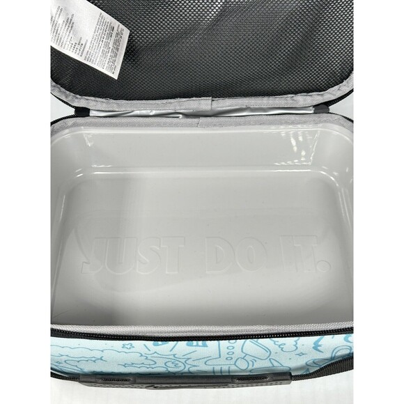 Nike Swoosh Hard Shell Lunch Box 4L Glacier Blue Insulated School Bag 9A2929-G25 - Picture 4 of 7
